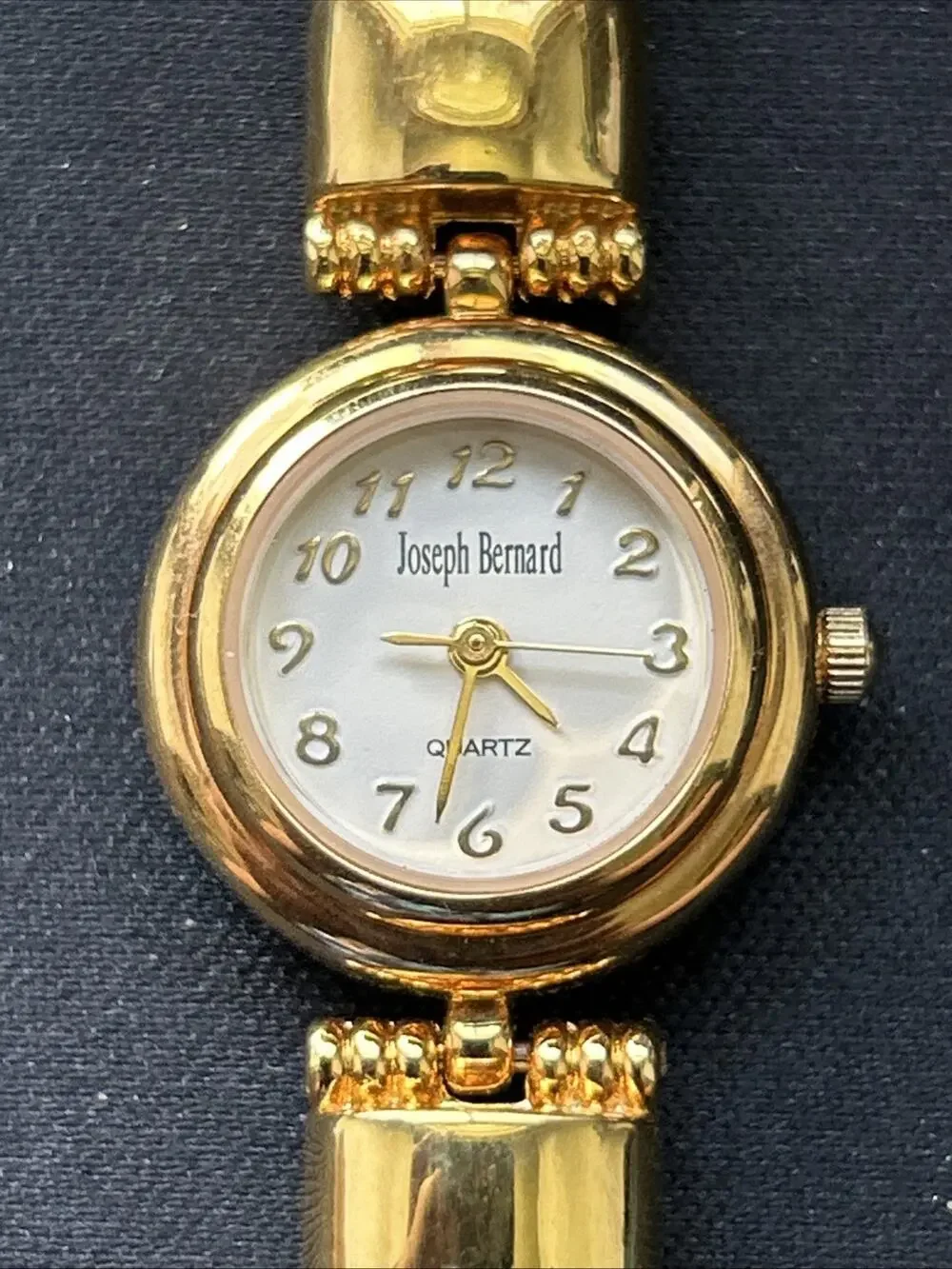 Joseph Benard Gold Tone White Dial Women’s Quartz Watch